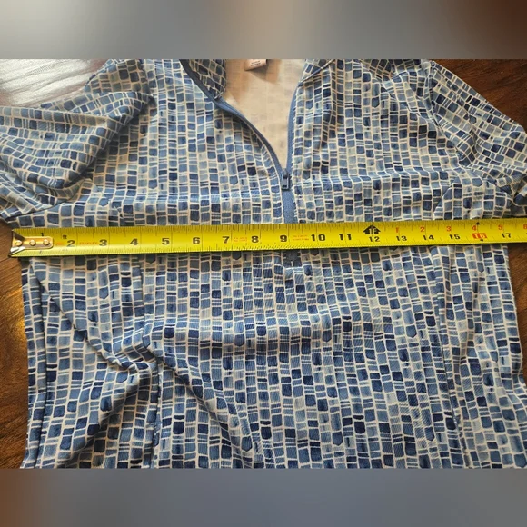 Tommy Bahama Blue 3/4 Zip Everyday Active Activewear Jacket Medium - Picture 9 of 10